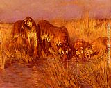 Arthur Wardle The Tiger Pool painting